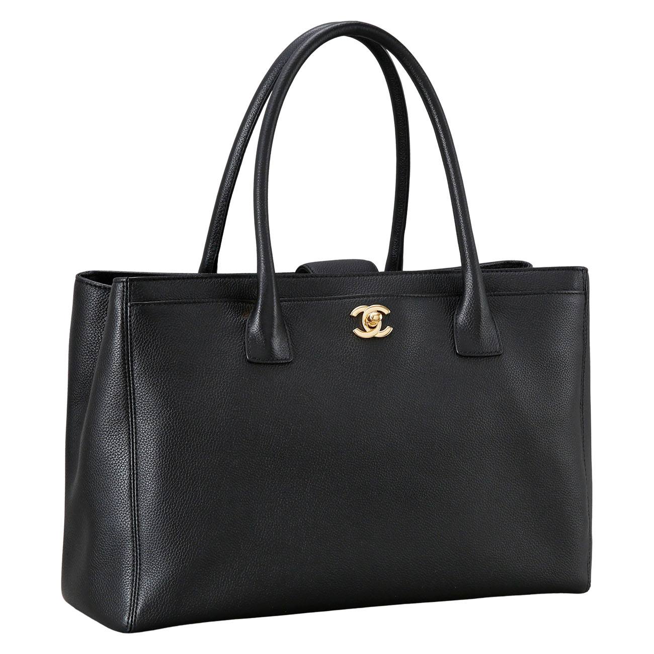 CHANEL(USED)샤넬 서프백 블랙 금장
