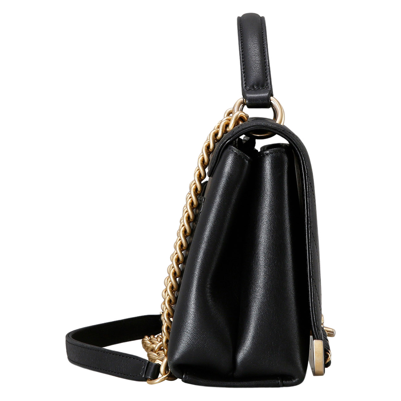 CHANEL(USED)샤넬 쉐브론 탑핸들 체인 숄더백