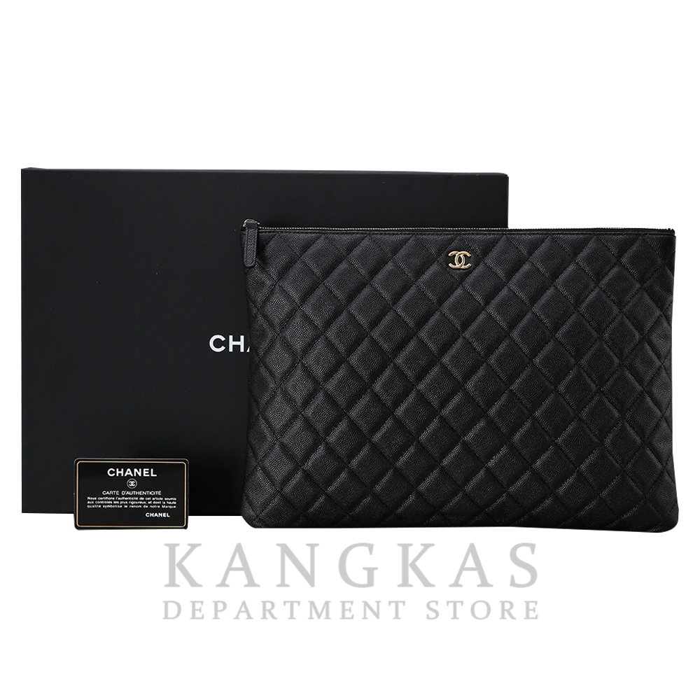 CHANEL(USED)샤넬 클래식 캐비어 클러치 라지