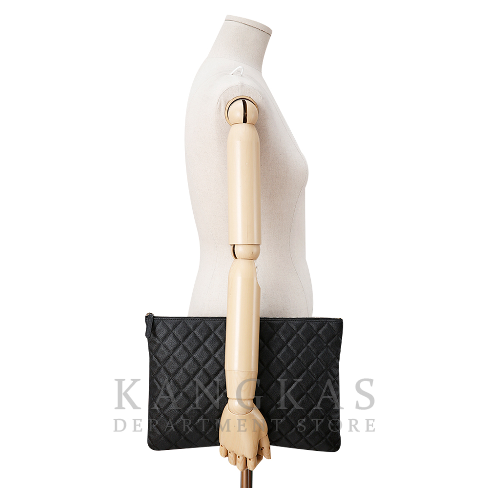 CHANEL(USED)샤넬 클래식 캐비어 클러치 라지