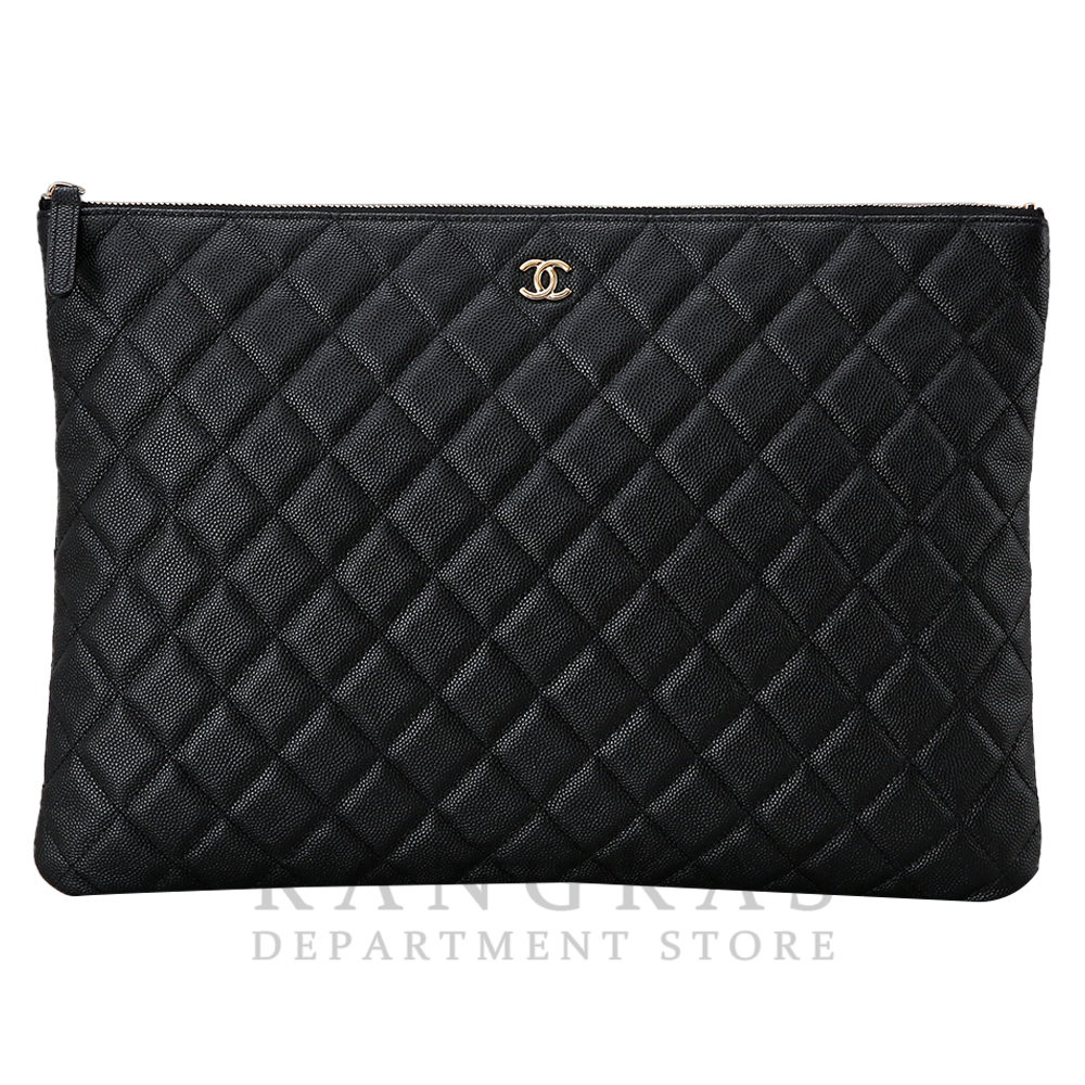 CHANEL(USED)샤넬 클래식 캐비어 클러치 라지