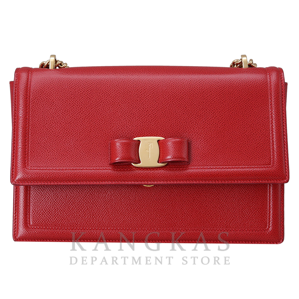 FERRAGAMO(USED) 페레가모 바라리본 체인 숄더백