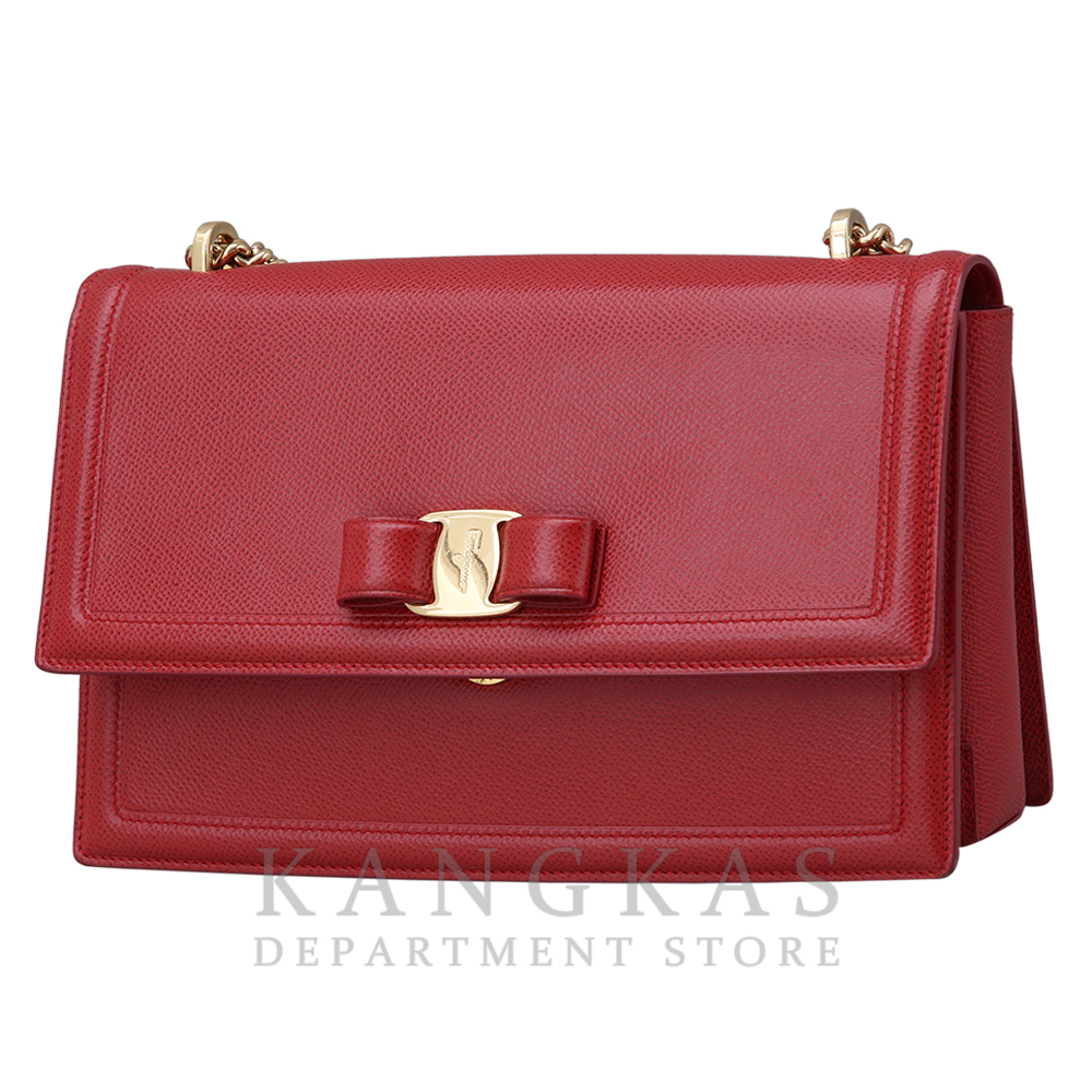FERRAGAMO(USED) 페레가모 바라리본 체인 숄더백
