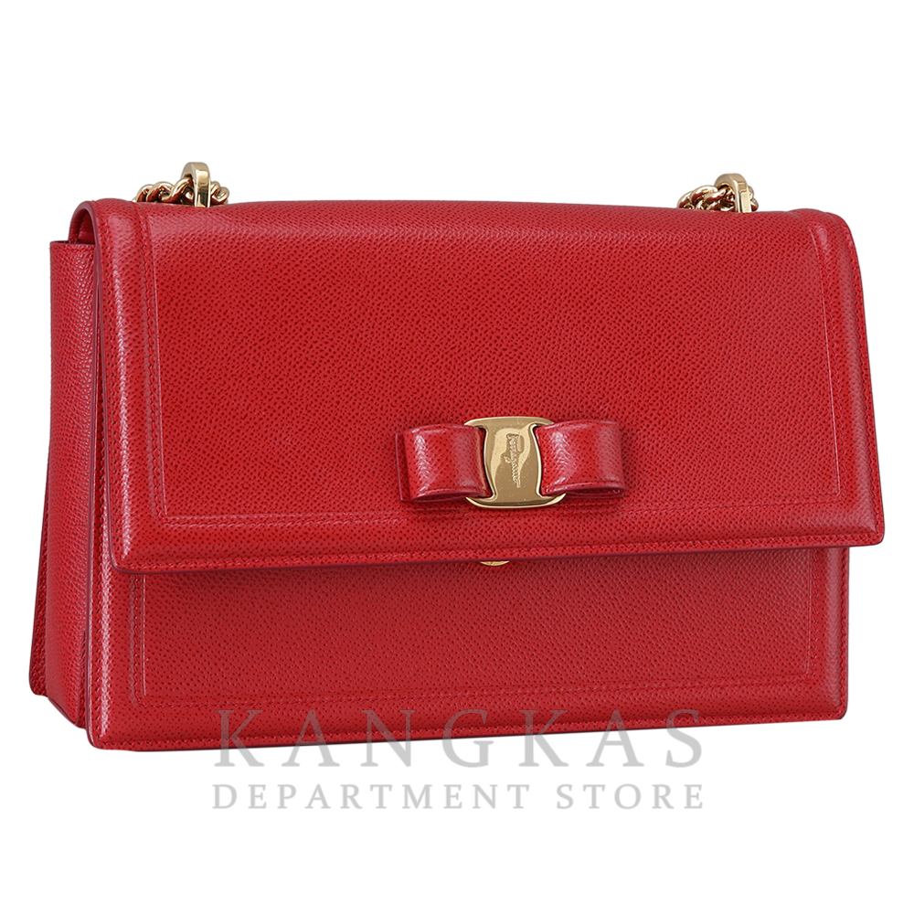 FERRAGAMO(USED) 페레가모 바라리본 체인 숄더백