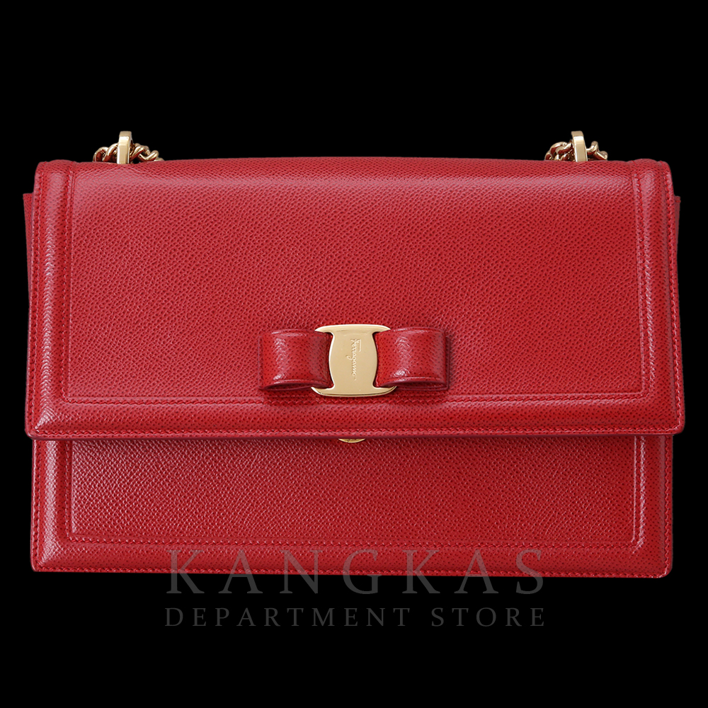 FERRAGAMO(USED) 페레가모 바라리본 체인 숄더백