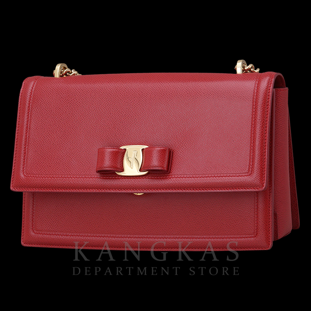 FERRAGAMO(USED) 페레가모 바라리본 체인 숄더백