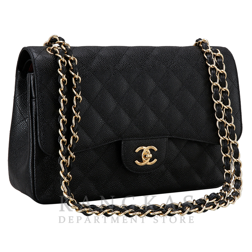 CHANEL(USED)샤넬 클래식 캐비어 점보 블랙