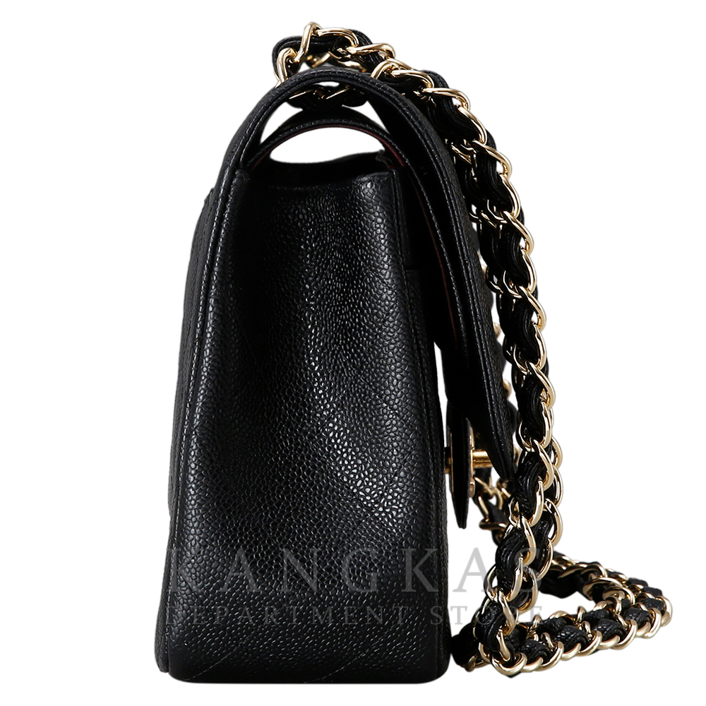 CHANEL(USED)샤넬 클래식 캐비어 점보 블랙