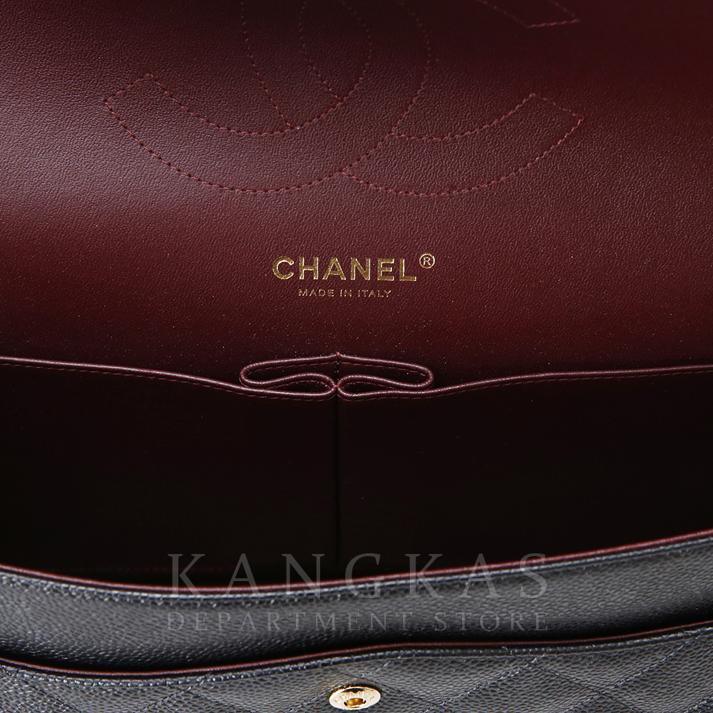 CHANEL(USED)샤넬 클래식 캐비어 점보 블랙