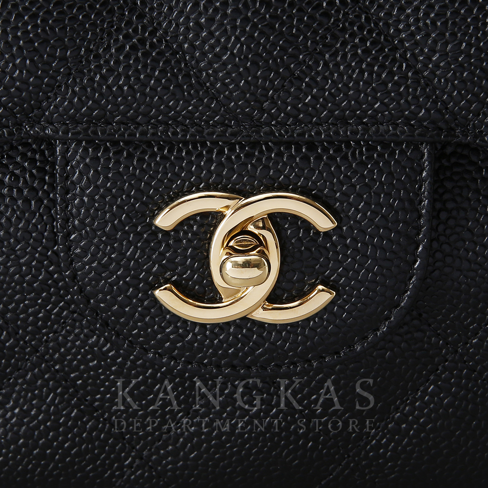 CHANEL(USED)샤넬 클래식 캐비어 점보 블랙