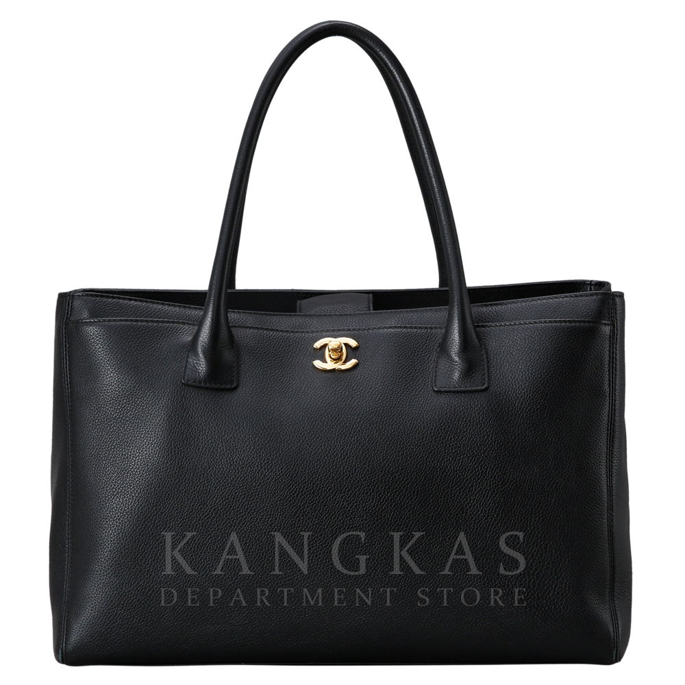 CHANEL(USED)샤넬 서프백 블랙 금장