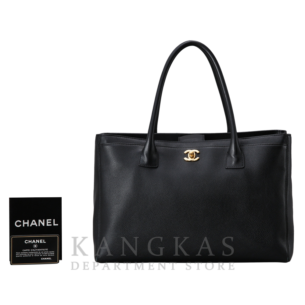 CHANEL(USED)샤넬 서프백 블랙 금장
