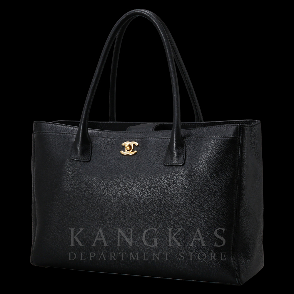 CHANEL(USED)샤넬 서프백 블랙 금장