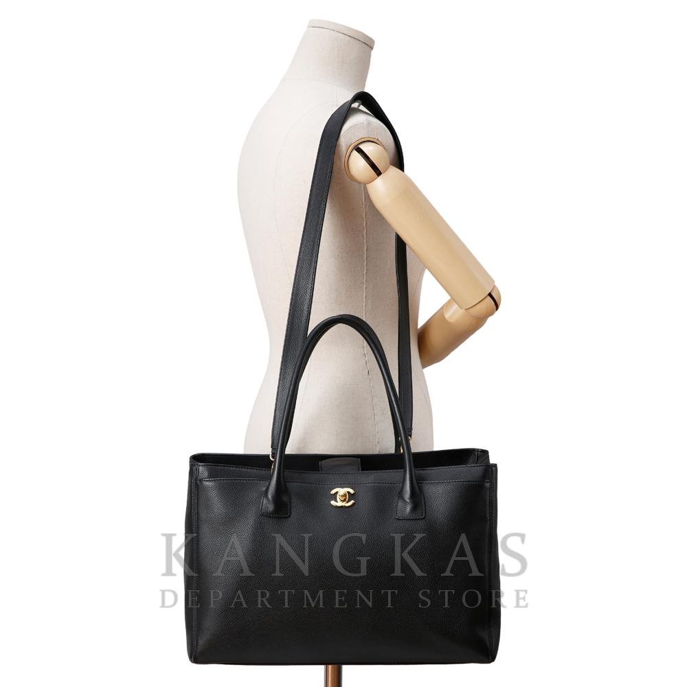 CHANEL(USED)샤넬 서프백 블랙 금장