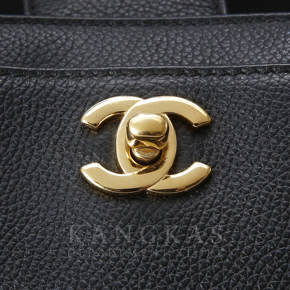 CHANEL(USED)샤넬 서프백 블랙 금장