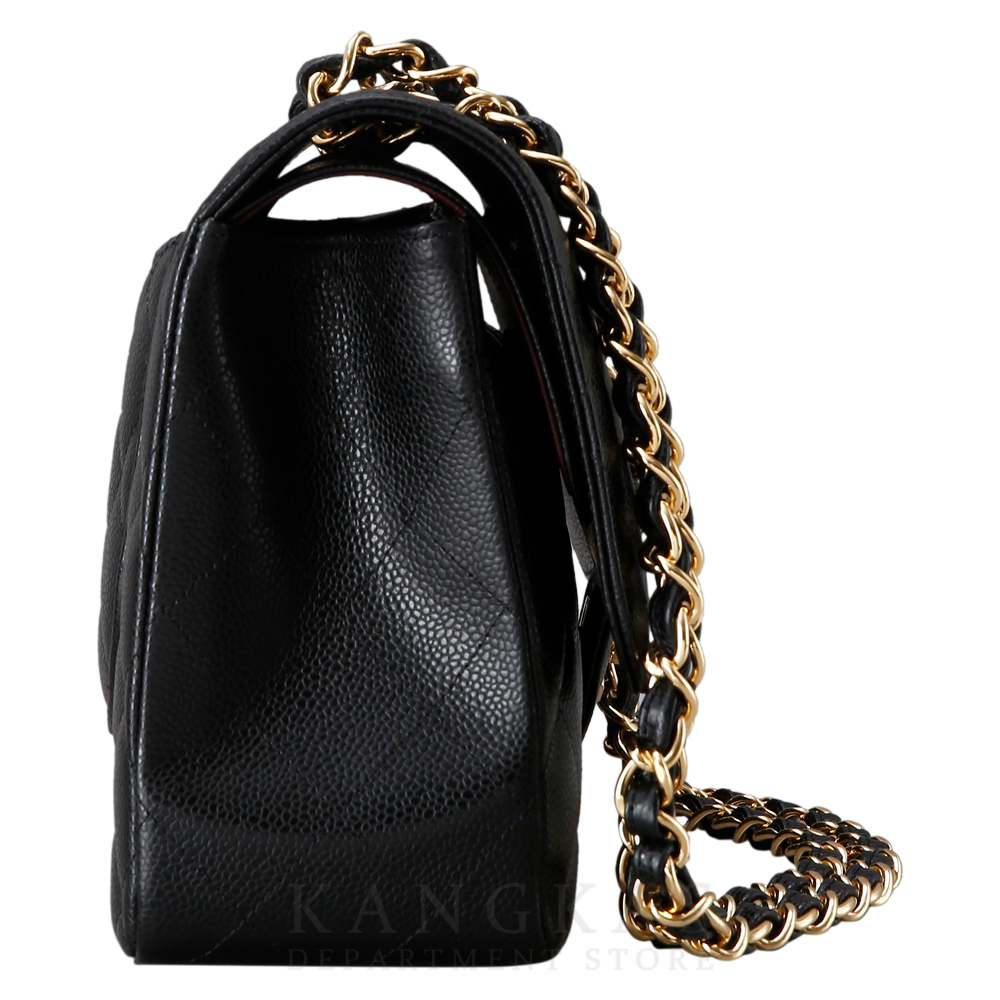 CHANEL(USED)샤넬 클래식 캐비어 점보 블랙