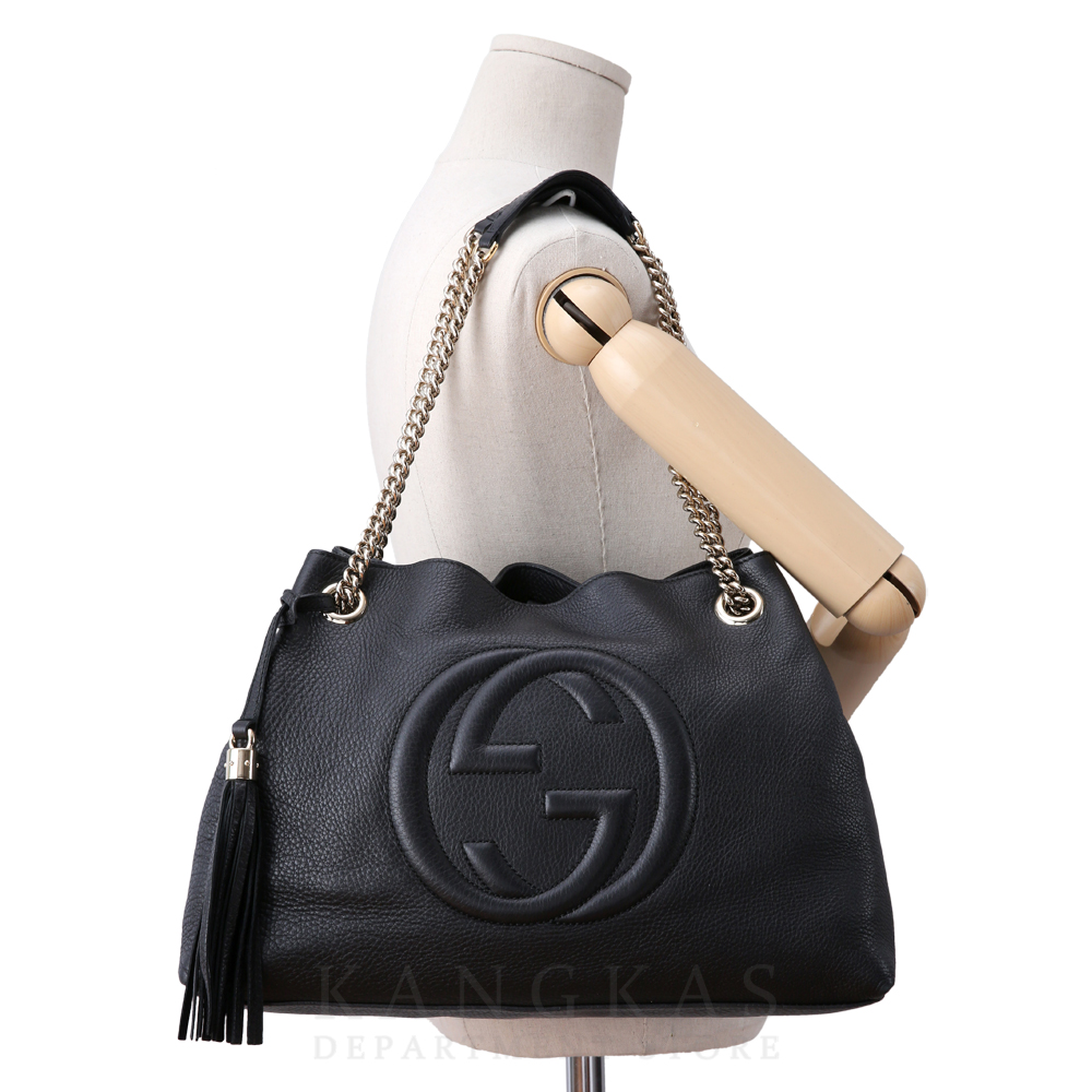 GUCCI(USED) 구찌 소호 테슬 체인 숄더백