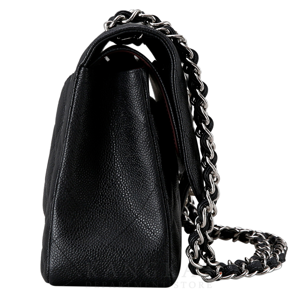 CHANEL(USED)샤넬 클래식 캐비어 점보 블랙