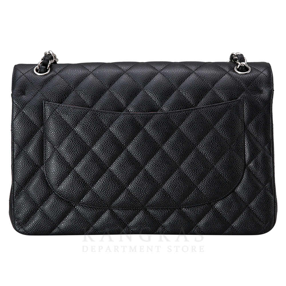 CHANEL(USED)샤넬 클래식 캐비어 점보 블랙