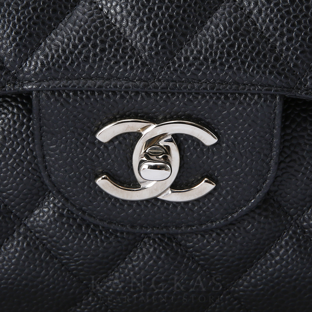 CHANEL(USED)샤넬 클래식 캐비어 점보 블랙