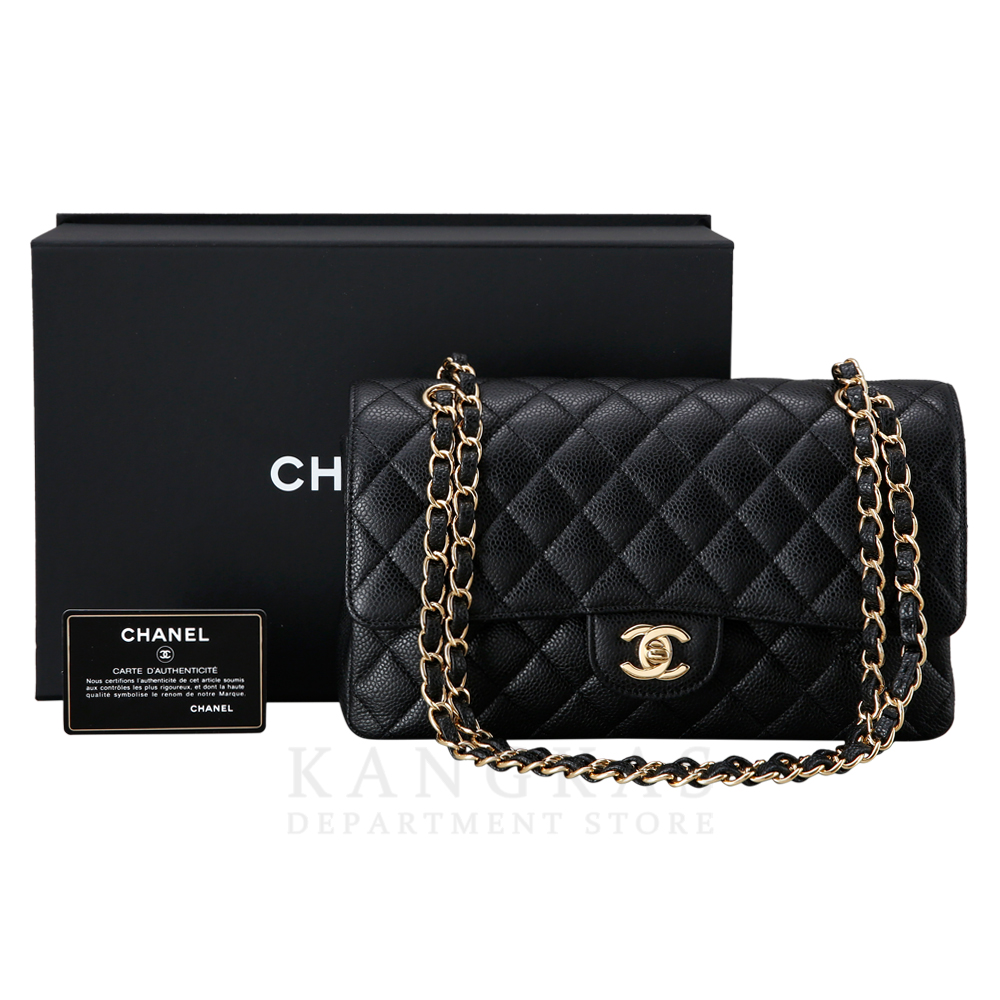 CHANEL(USED)샤넬 클래식 캐비어 미듐