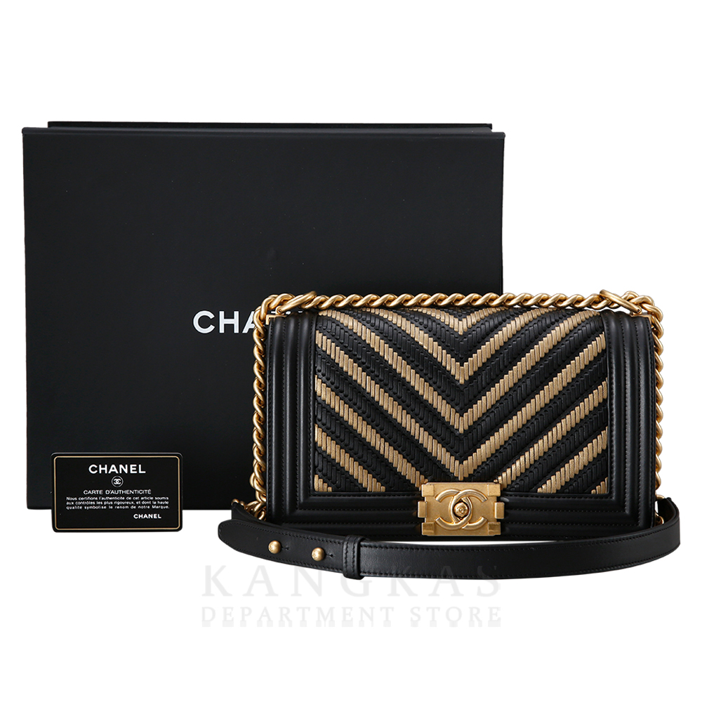 CHANEL(USED)샤넬 시즌 보이샤넬 쉐브론 미듐