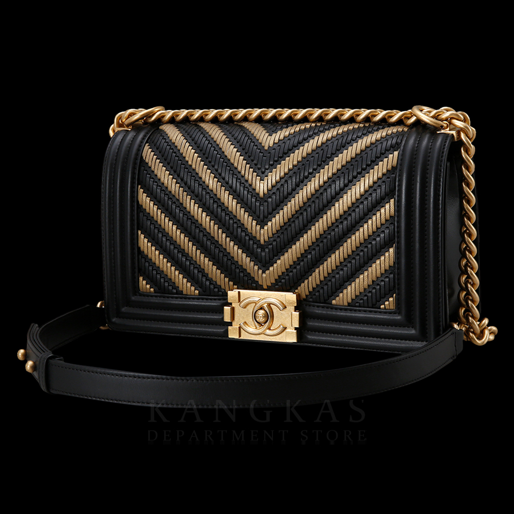 CHANEL(USED)샤넬 시즌 보이샤넬 쉐브론 미듐