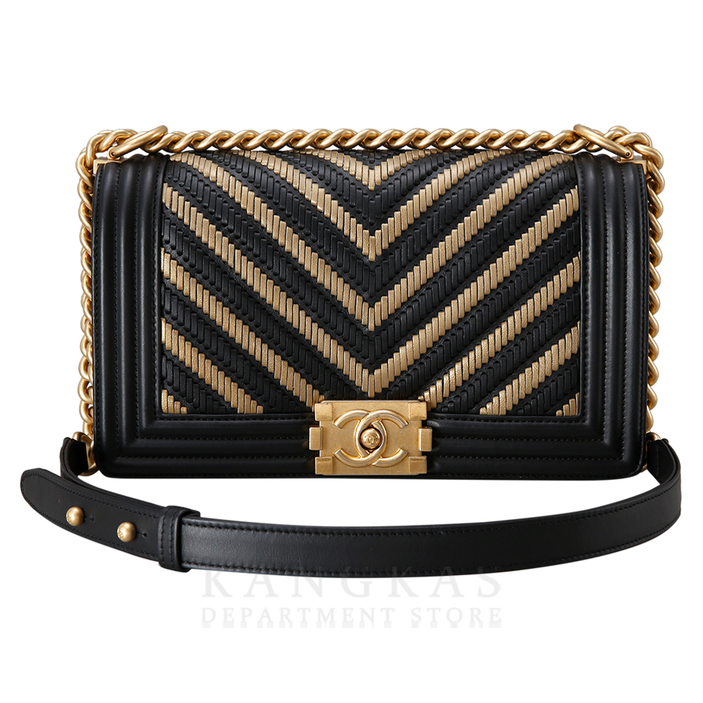CHANEL(USED)샤넬 시즌 보이샤넬 쉐브론 미듐