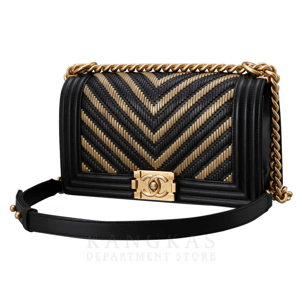 CHANEL(USED)샤넬 시즌 보이샤넬 쉐브론 미듐