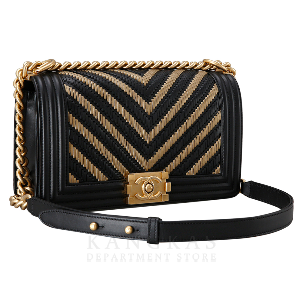 CHANEL(USED)샤넬 시즌 보이샤넬 쉐브론 미듐