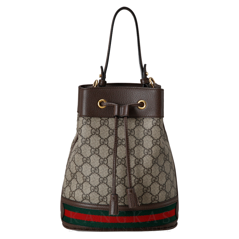 GUCCI(USED)구찌 오피디아 수프림 PVC 스몰 버킷백