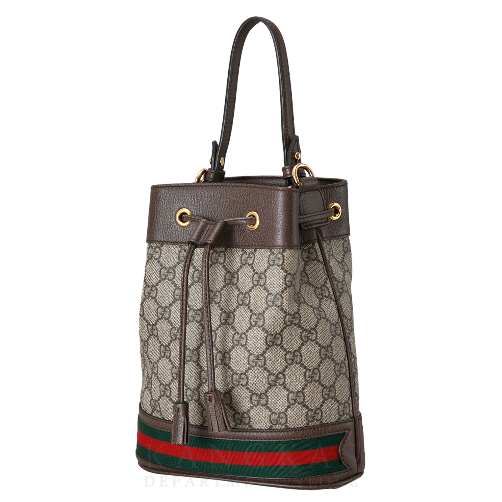 GUCCI(USED)구찌 오피디아 수프림 PVC 스몰 버킷백