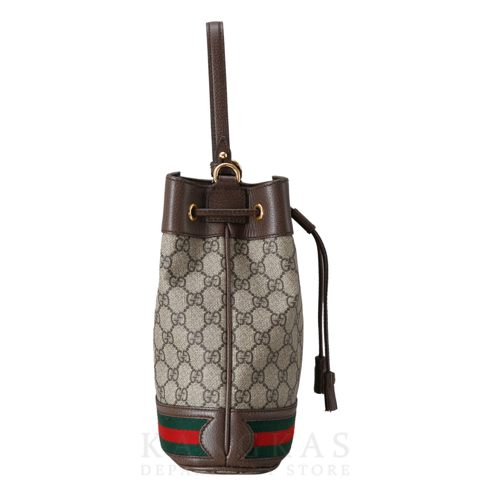 GUCCI(USED)구찌 오피디아 수프림 PVC 스몰 버킷백