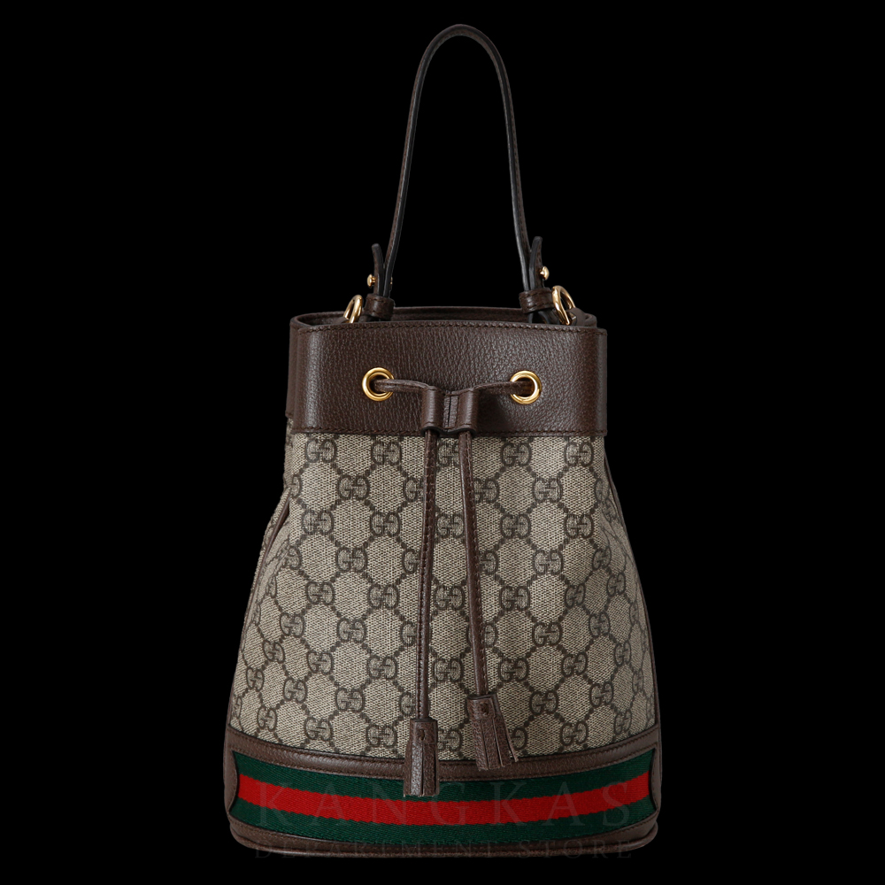 GUCCI(USED)구찌 오피디아 수프림 PVC 스몰 버킷백