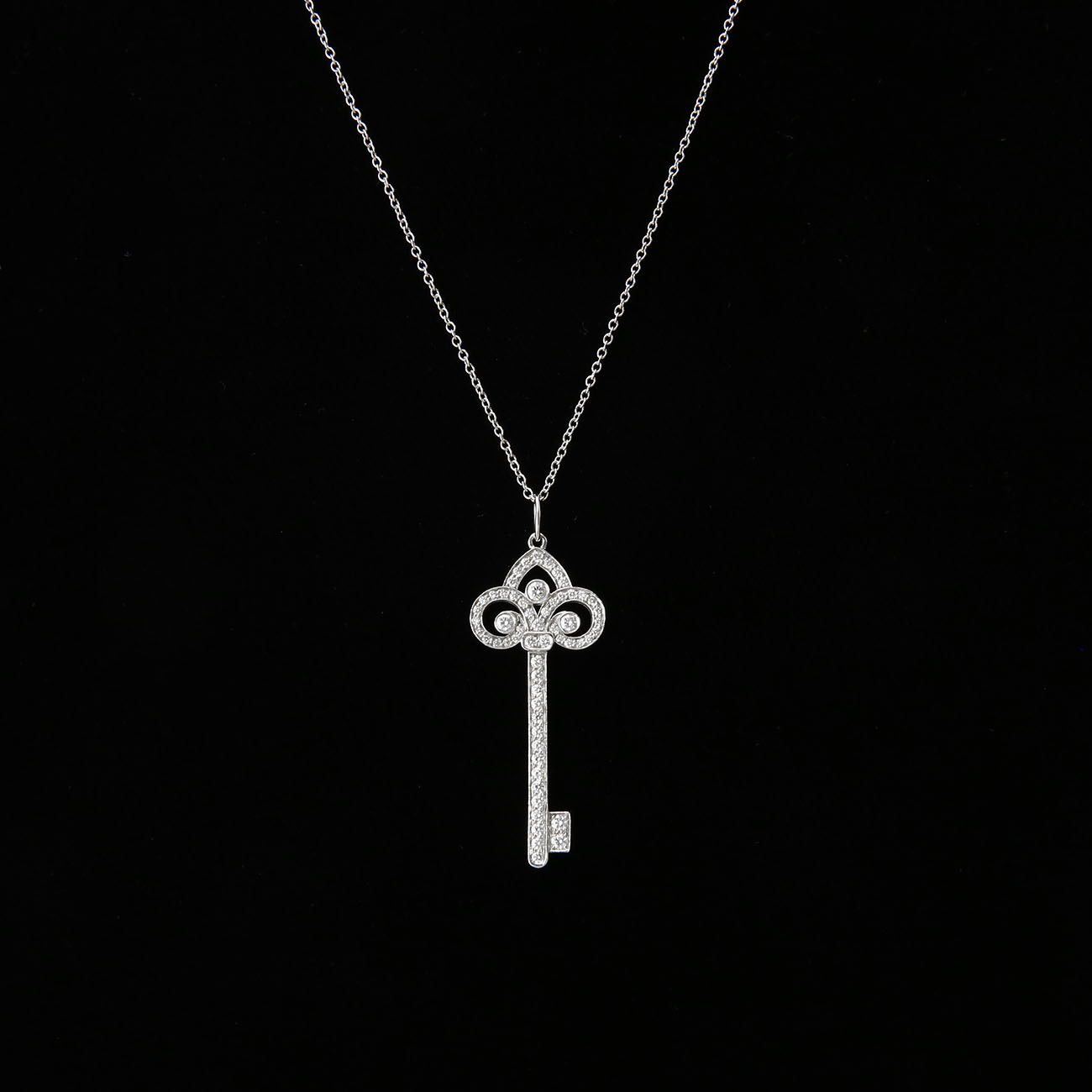 TIFFANY(USED)티파니 플뢰르 키 펜던트 네크리스