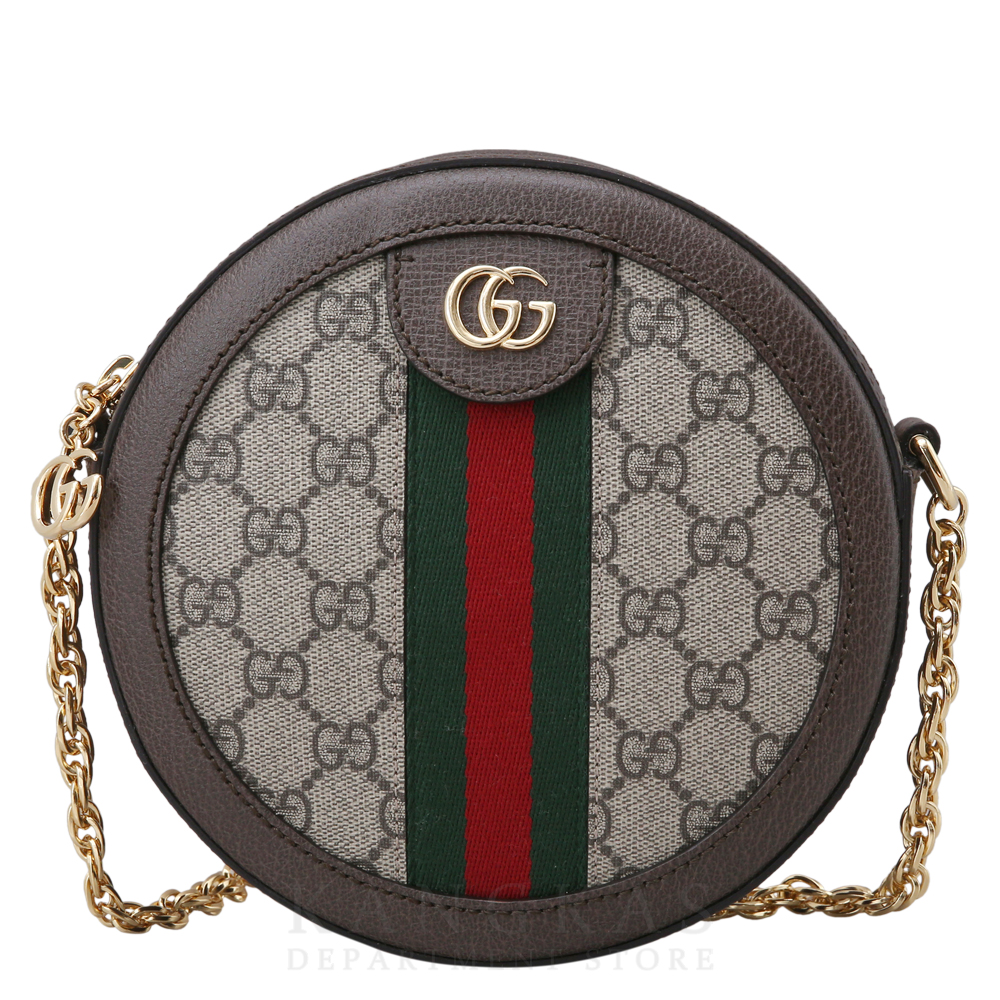 GUCCI(USED)구찌 GG로고 PVC 오피디아 라운드 숄더백