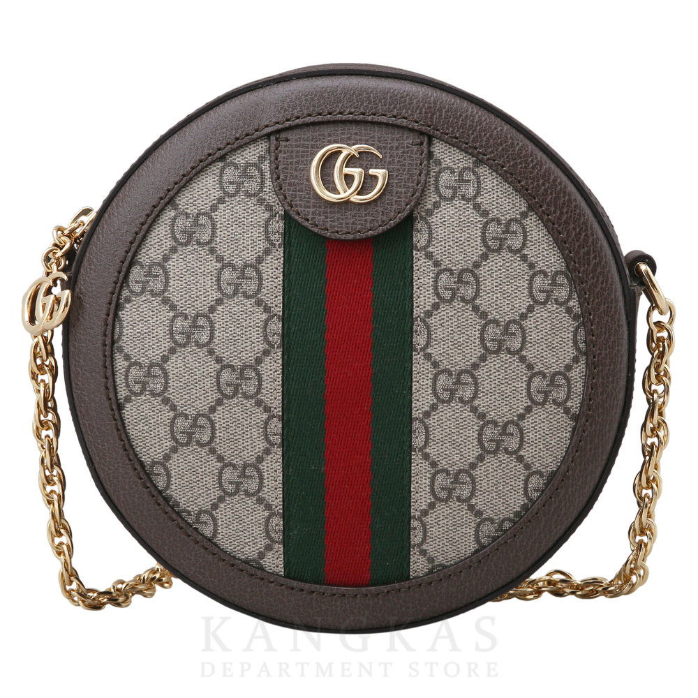 GUCCI(USED)구찌 GG로고 PVC 오피디아 라운드 숄더백