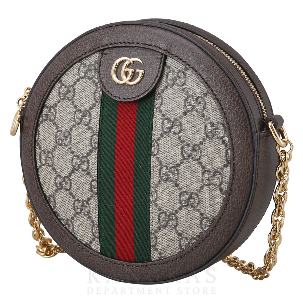 GUCCI(USED)구찌 GG로고 PVC 오피디아 라운드 숄더백