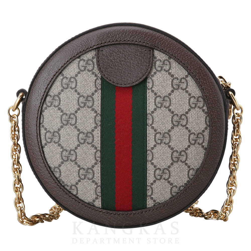 GUCCI(USED)구찌 GG로고 PVC 오피디아 라운드 숄더백