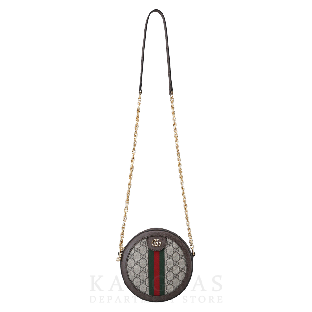 GUCCI(USED)구찌 GG로고 PVC 오피디아 라운드 숄더백