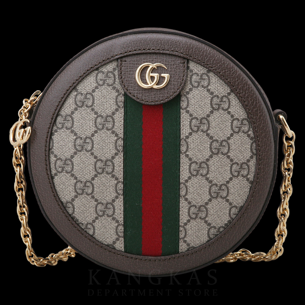 GUCCI(USED)구찌 GG로고 PVC 오피디아 라운드 숄더백