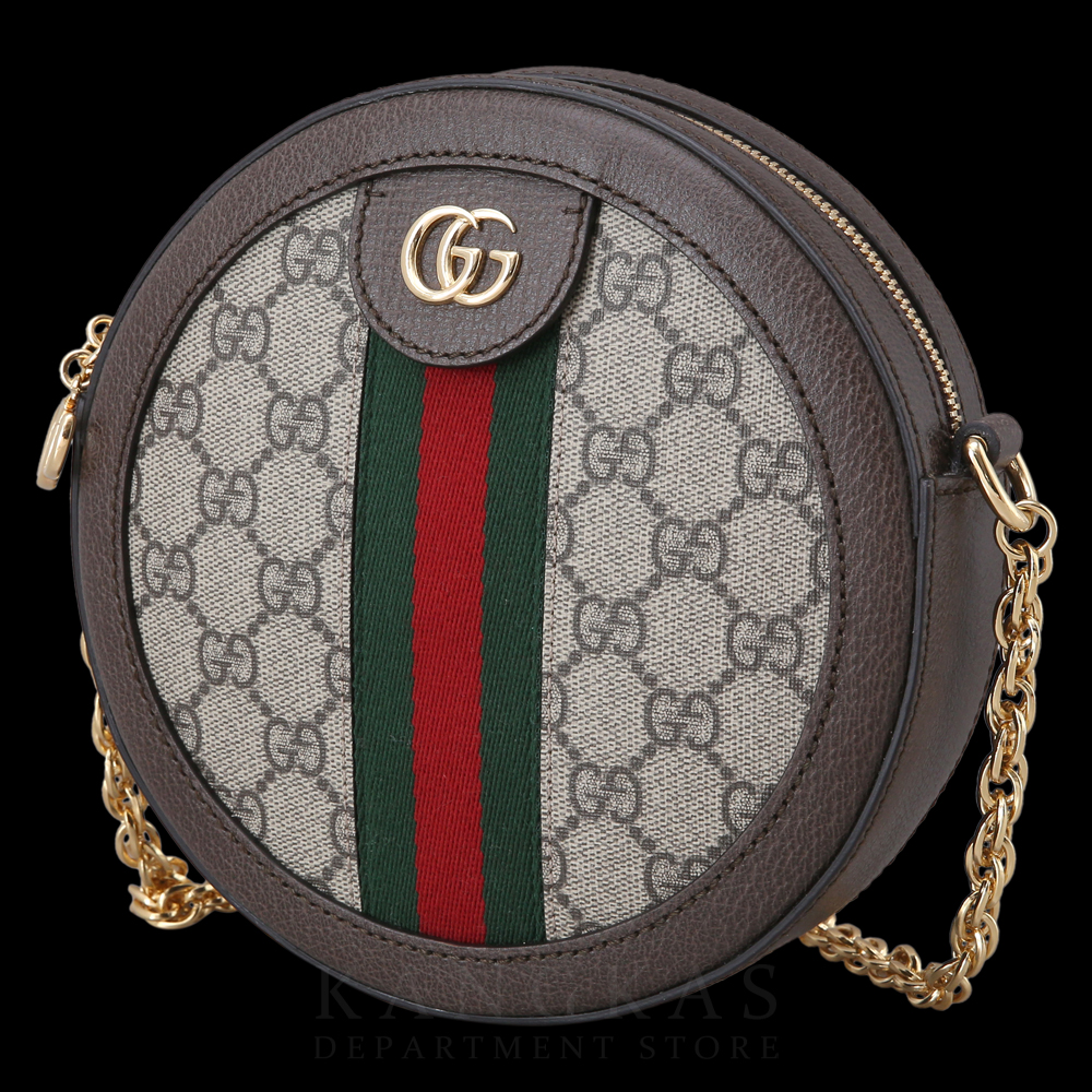 GUCCI(USED)구찌 GG로고 PVC 오피디아 라운드 숄더백