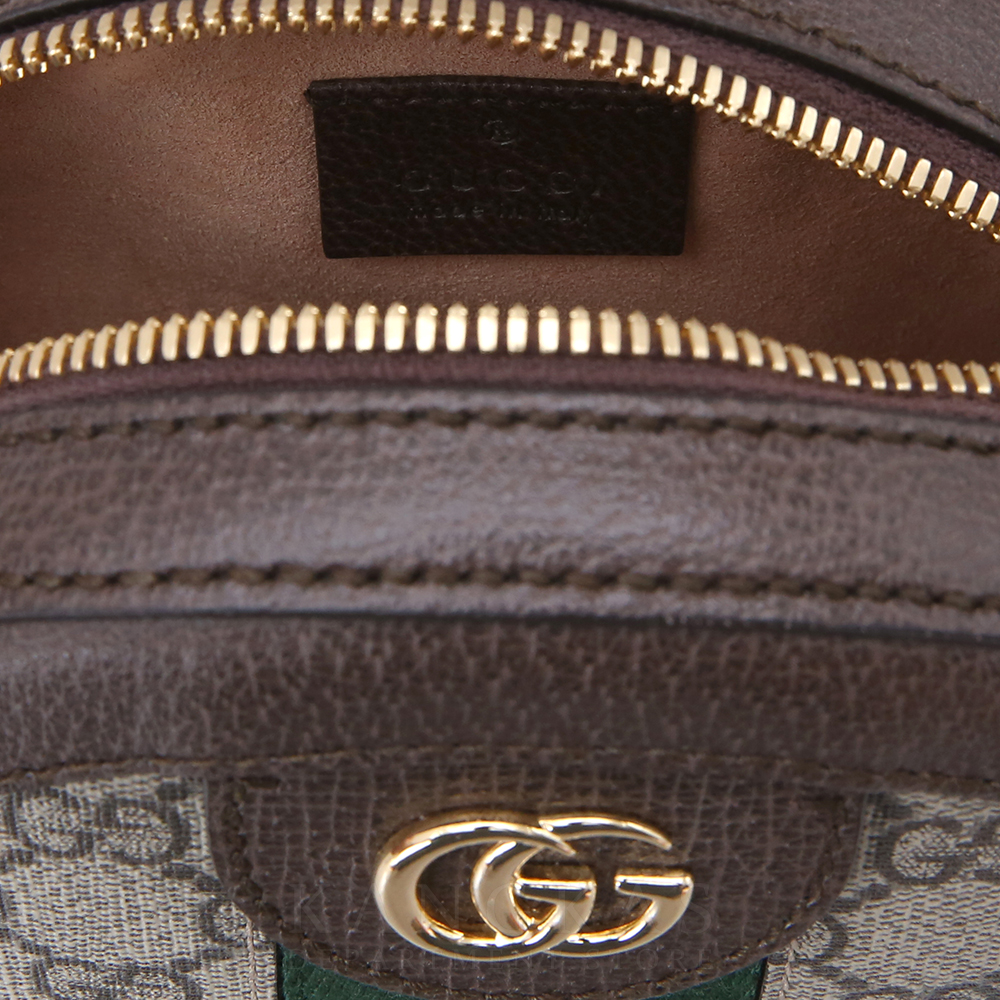 GUCCI(USED)구찌 GG로고 PVC 오피디아 라운드 숄더백