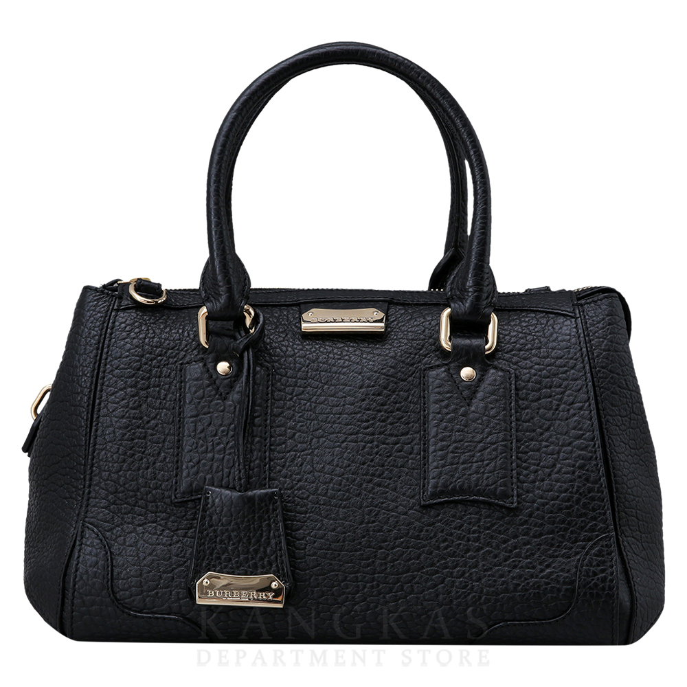 BURBERRY(USED)버버리 블랙 레더 토트숄더