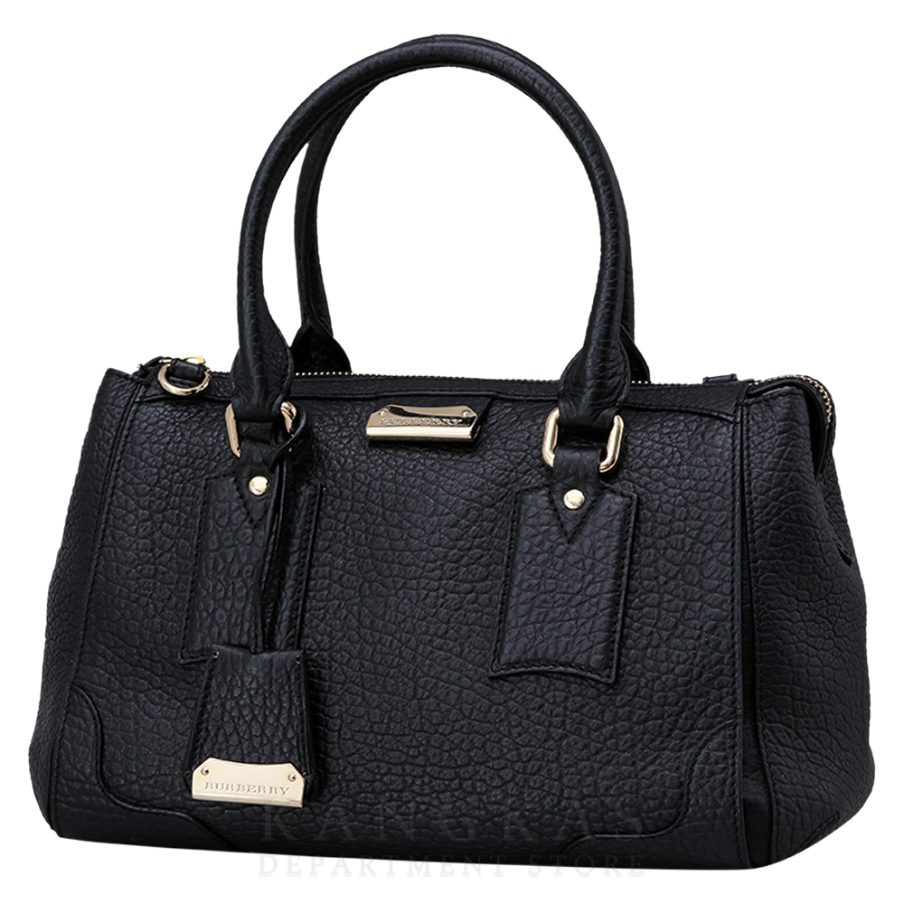 BURBERRY(USED)버버리 블랙 레더 토트숄더