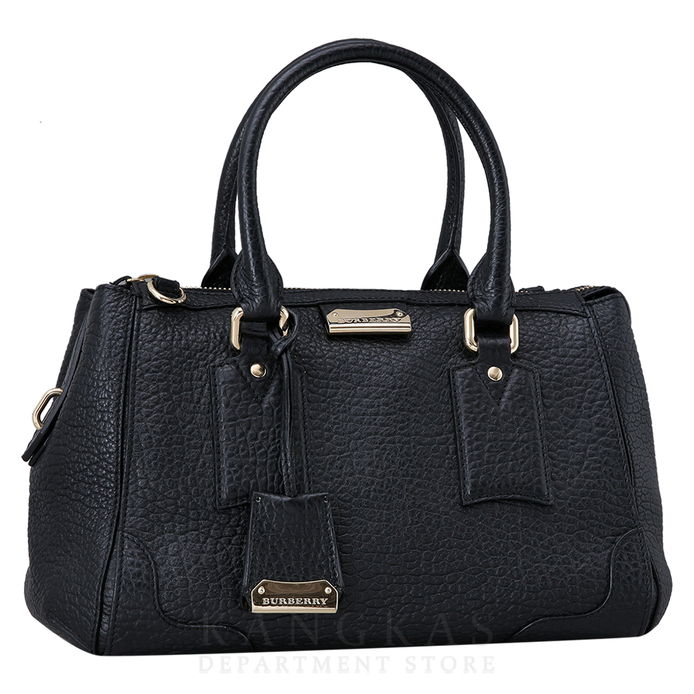 BURBERRY(USED)버버리 블랙 레더 토트숄더