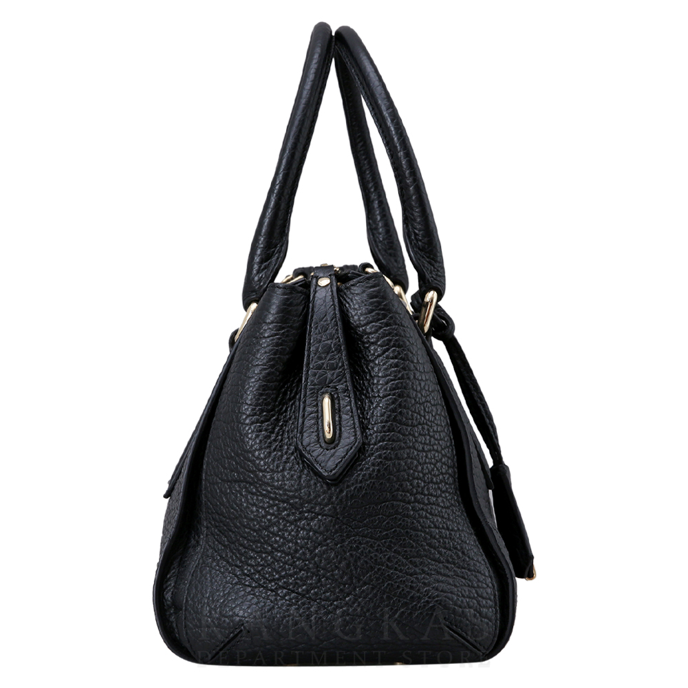 BURBERRY(USED)버버리 블랙 레더 토트숄더