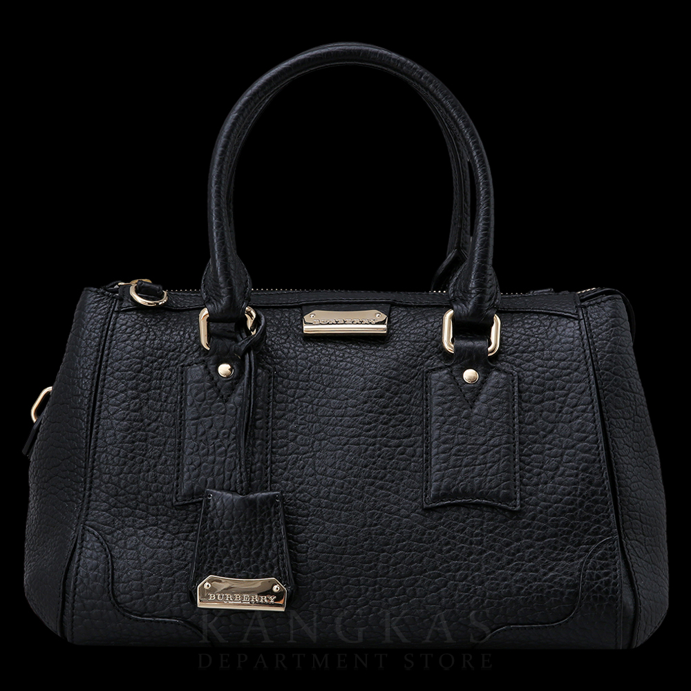 BURBERRY(USED)버버리 블랙 레더 토트숄더