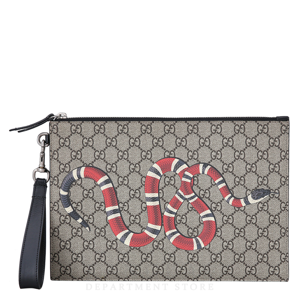 GUCCI(USED)구찌 GG로고 PVC 수프림 클러치백