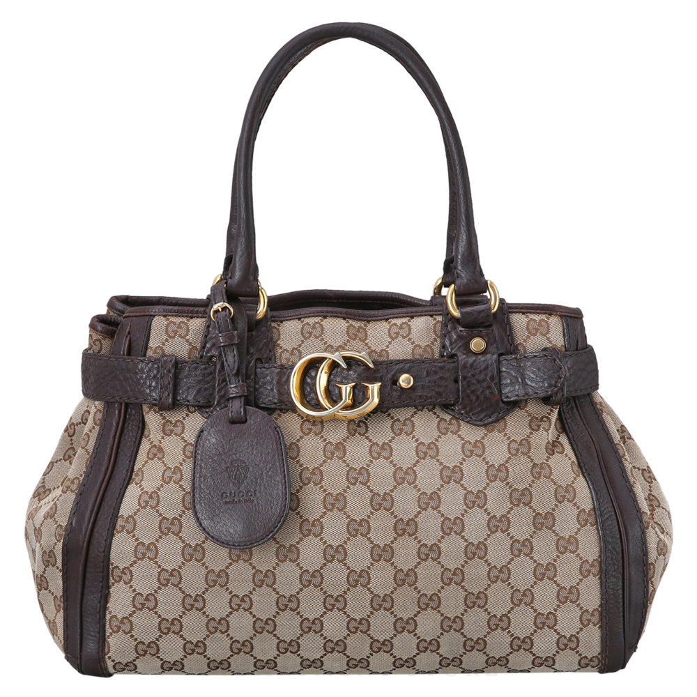 GUCCI(USED)구찌 자가드 토트백